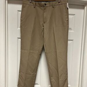 Amazon Essentials Slim Flat Front Khaki Pants sz 38X32 NWT